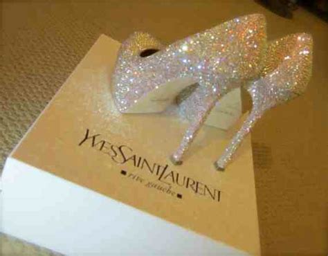 yves saint laurent sparkly wedding shoes|saint laurent wedding shoes.